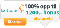 Få €100 i velkomstbonus hos Betsson! Få €100 i velkomstbonus hos Betsson!